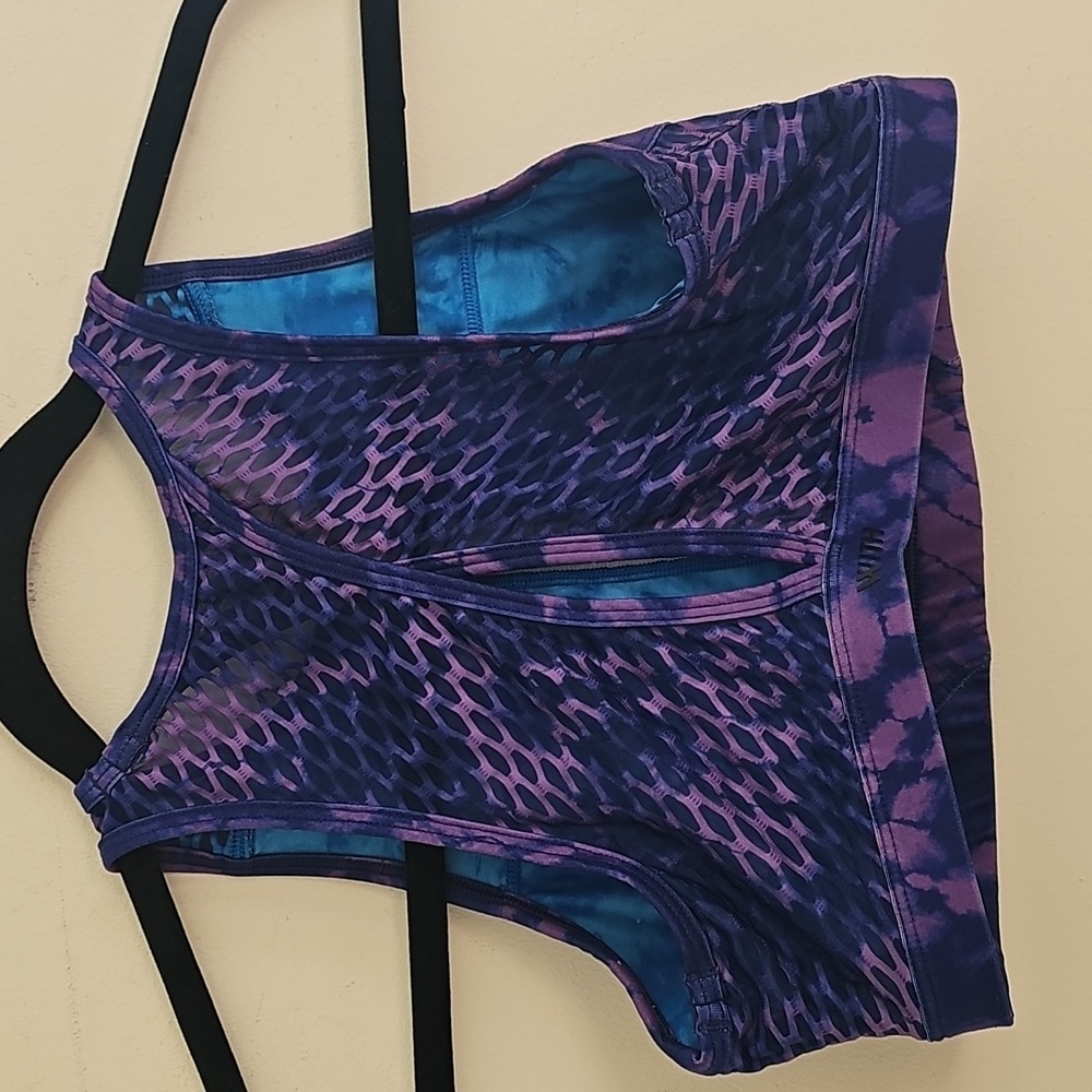 Peloton Grateful Dead Skull Purple Tie-Dye Sports Bra Small - Picture 5 of 8